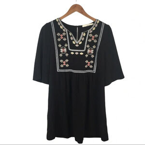DR44 Ellison Embroidered Boho Hippie Dress M